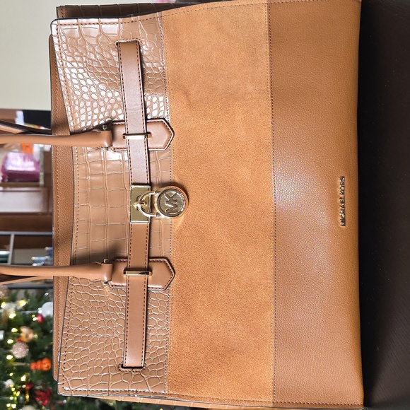 Michael Kors Brown Leather Tote Bag